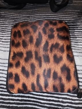 Chico's Leopard Print Brown and Black Tote